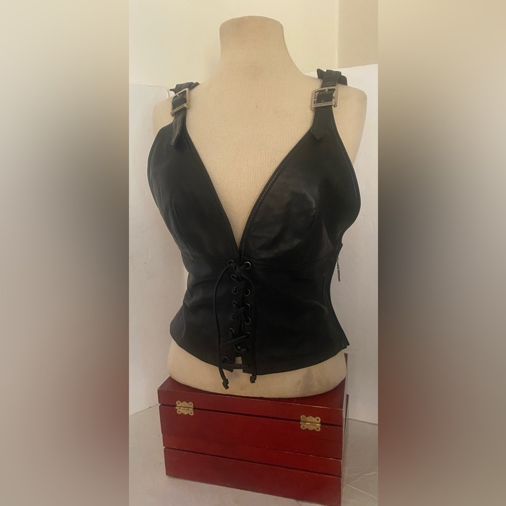 Harley Davidson Medium Leather Vintage Halter